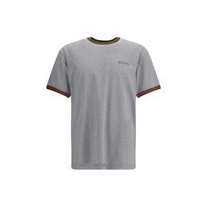 Gucci Men Cotton T-Shirt With Embroidered Logo